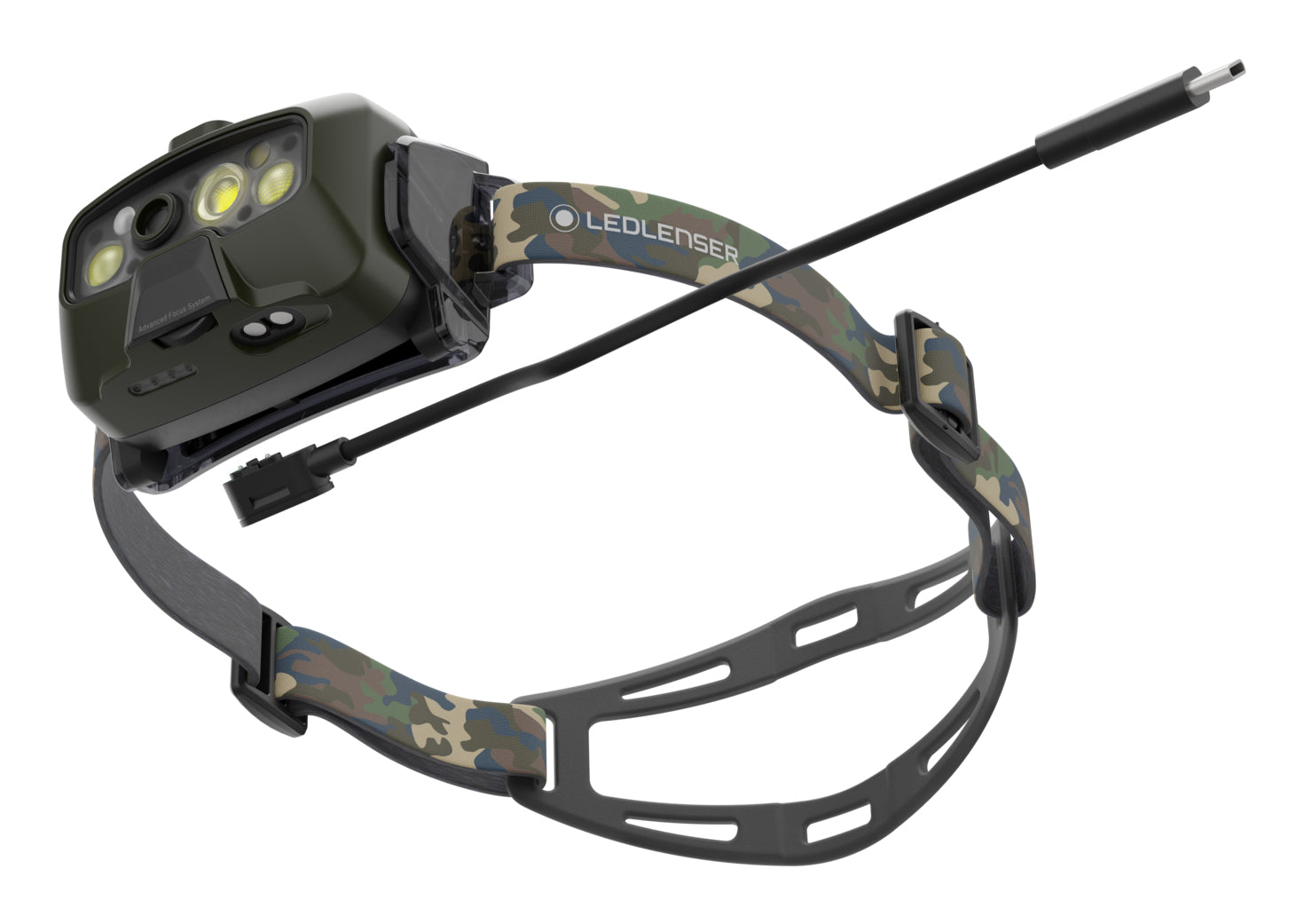 Ledlenser Stirnlampe HF8R Core RGB – 1600 lm, 210 m, IP68, Laufzeit 90 h – Camouflage