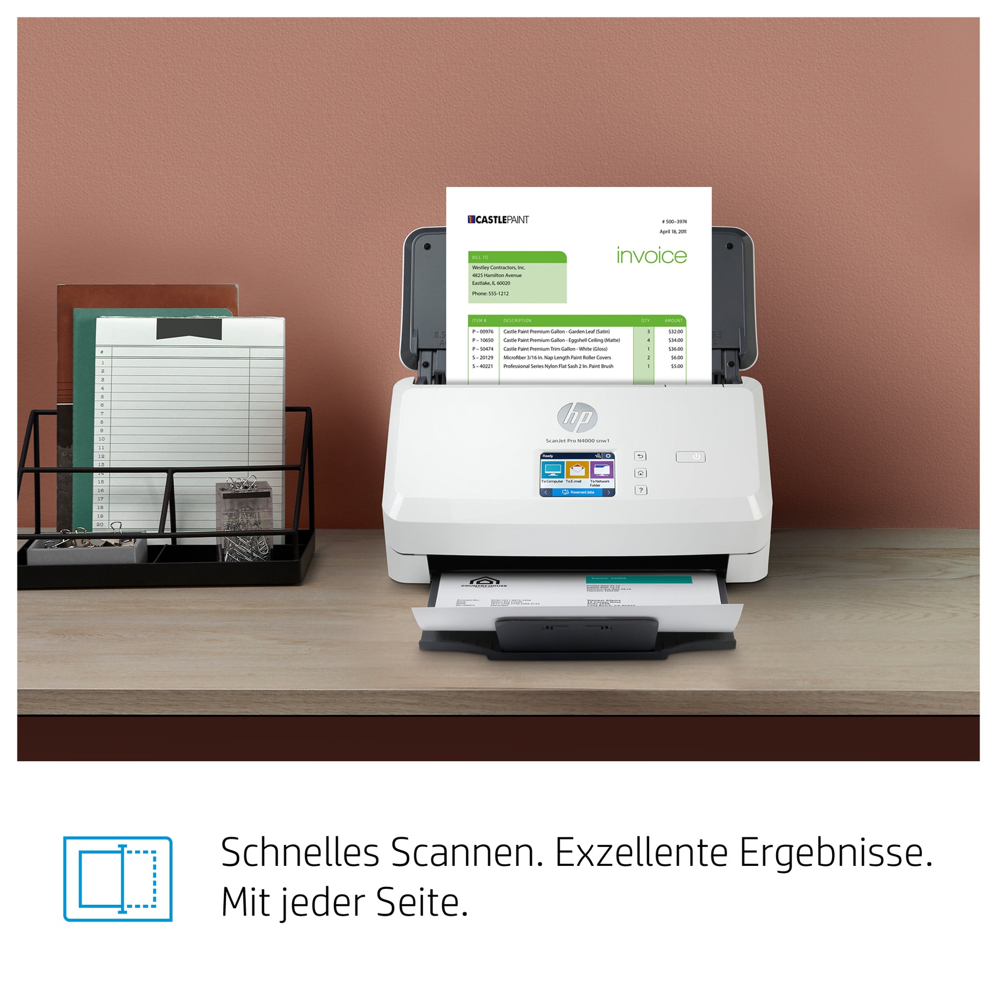 HP ScanJet Pro N4000 SNW1 – Dokumentenscanner