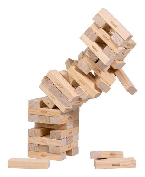 KOOR Kuujenga XXL – Geschicklichkeitsspiel, 2–6 Spieler, ab 6 Jahren, 15 Min., DE/FR/IT