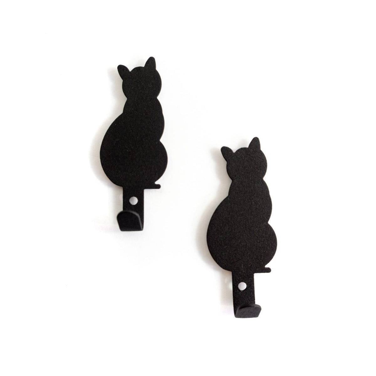 Trendform Black Cat Hakenmagnet – 62 × 25 × 15 mm – 2 Stück, Schwarz, Neodym