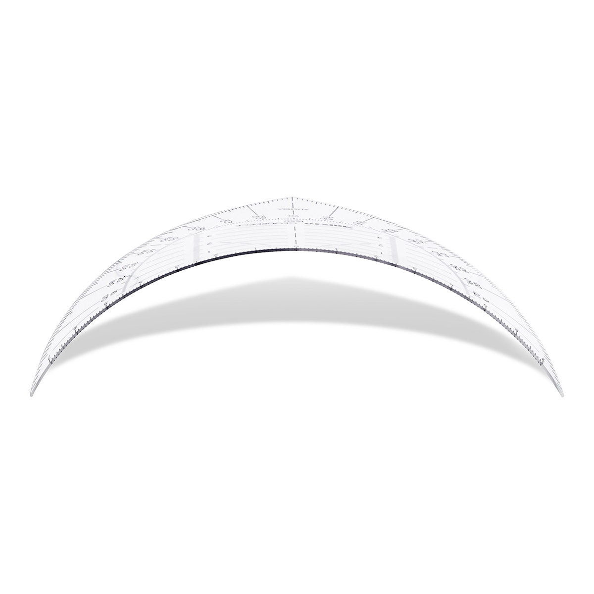 Aristo Geodreieck, 16 cm, 45° – mit abnehmbarem Griff, flexibel, mit Tuschenoppen – Acrylglas