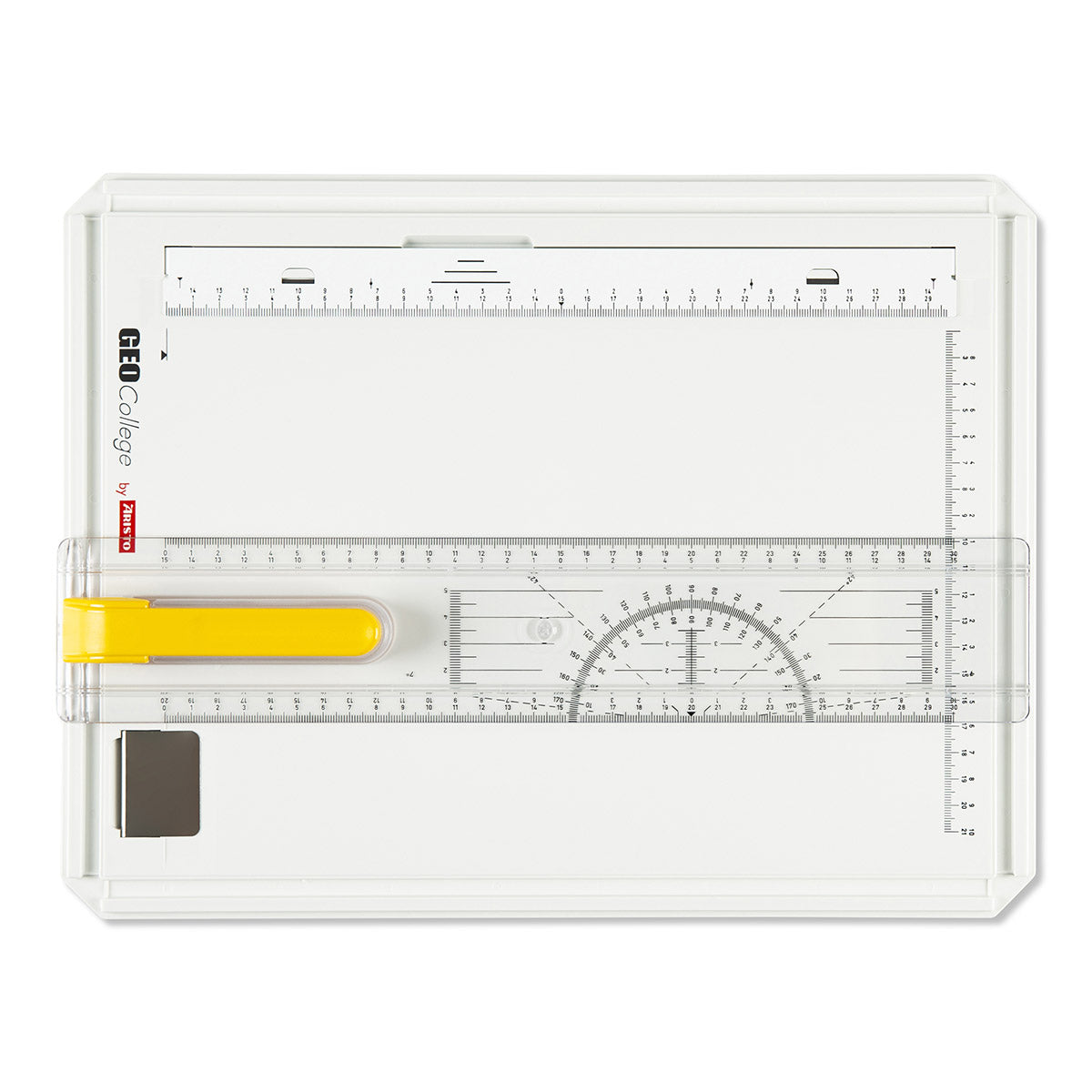 Aristo Zeichenplatte A4, Geo Board, Magnet-Klemmschiene, Kunststoff, Mehrfarbig