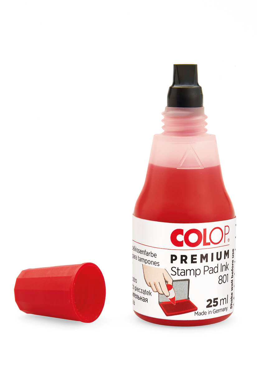 Colop Stempelfarbe 801 Nachtränkfarbe – 25 ml, blau, 1 Stück