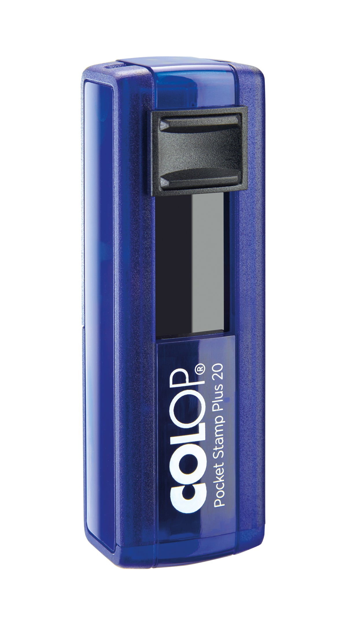 Colop Pocket Stamp Plus 20 – Selbstfärbender Textstempel zum Selbersetzen – Abdruck 38 × 14 mm – Indigo