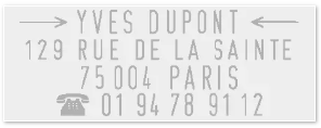 Colop Printer 20/1 – Selbstfärbender Textstempel zum Selbersetzen, Französisch – Abdruck 38 × 14 mm – schwarz