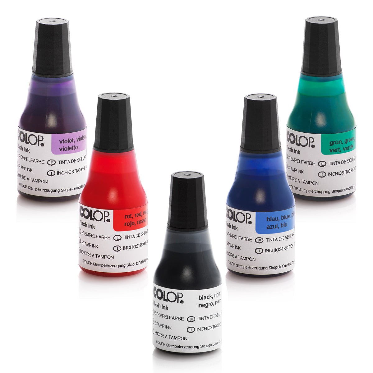 Colop Flash Farbe (EOS Line) – Stempelfarbe – 25 ml – Schwarz, dokumentenecht