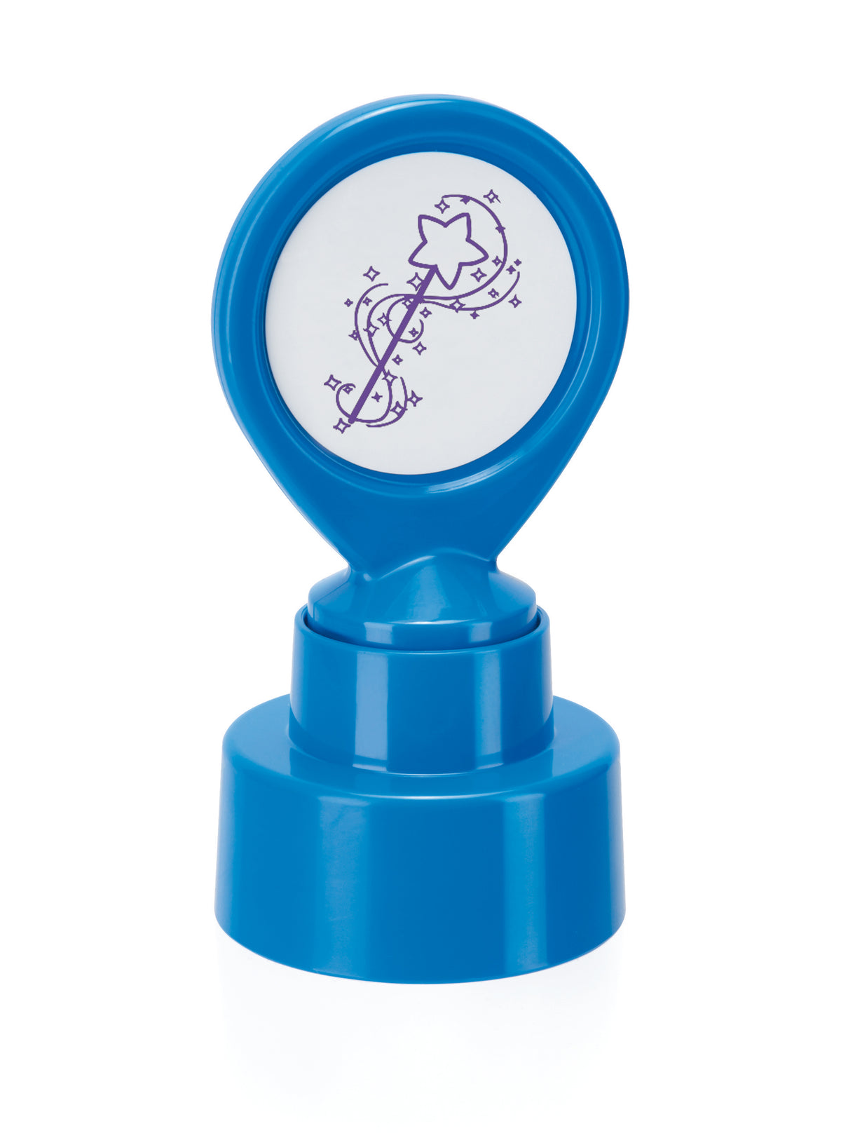 Colop Motivations-Stempel – Selbstfärbender Motivstempel, Motiv Zauberstab – Ø 22 mm – violett