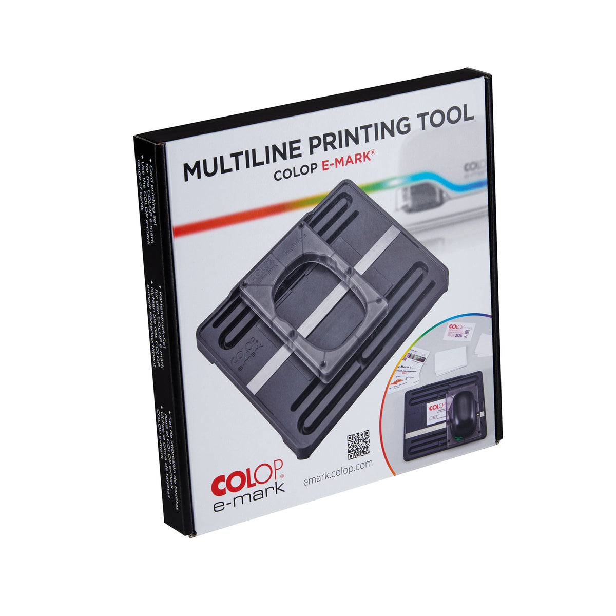 Colop MPT Multiline-Tool, 10 PVC- & 10 Papier-Visitenkarten – für e-mark/e-mark CREATE, 155719