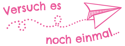 Colop NIO School – Selbstfärbender Wortstempel, Text "Versuch es noch einmal" – Abdruck 38 × 14 mm – shiny pink
