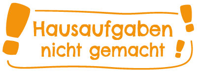 Colop NIO School – Selbstfärbender Wortstempel, Text "Hausaufgaben nicht gemacht", Deutsch – Abdruck 38 × 14 mm –