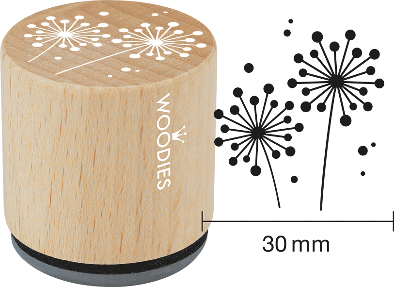 Colop Display Woodies – Motivstempel, Holz – Display mit 25 Motiven, inkl. 5 Stempelkissen, verschiedene Farben