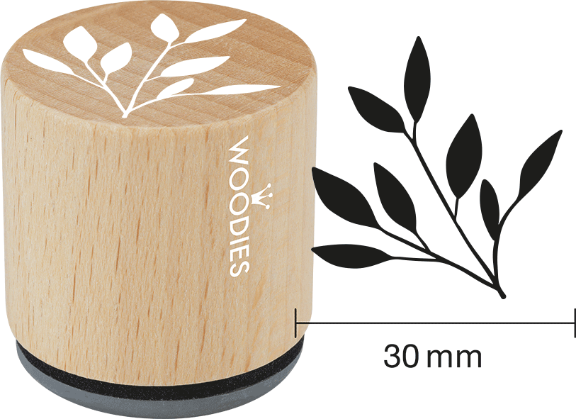 Colop Display Woodies – Motivstempel, Holz – Display mit 25 Motiven, inkl. 5 Stempelkissen, verschiedene Farben