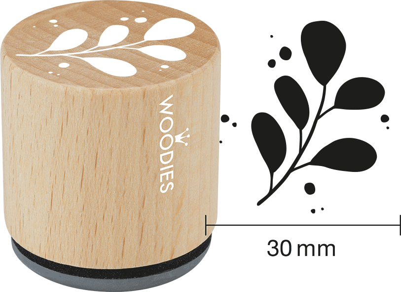 Colop Motivstempel – Grosser Zweig – Holz – Ø 30 mm