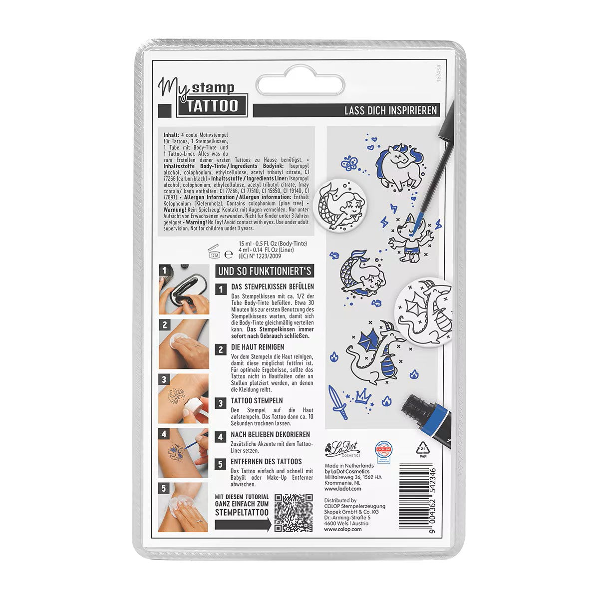 Colop Thekendisplay My Stamp Tattoo – Motivstempel