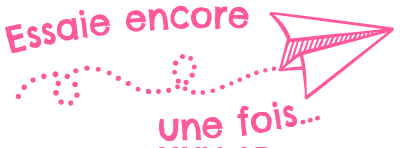 Colop NIO School – Selbstfärbender Wortstempel, Text "Essaie encore une fois..." – Abdruck 38 × 14 mm – Rosa