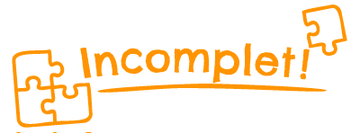 Colop NIO School – Selbstfärbender Wortstempel, Text Incomplet, Französisch – Abdruck 38 × 14 mm – shiny orange