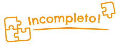 Colop NIO School – Selbstfärbender Wortstempel, Text Incompleto, Italienisch – Abdruck 38 × 14 mm – orange