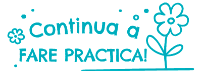 Colop NIO School – Selbstfärbender Wortstempel, Text Continua a fare pratica, Italienisch – Abdruck 38 × 14 mm