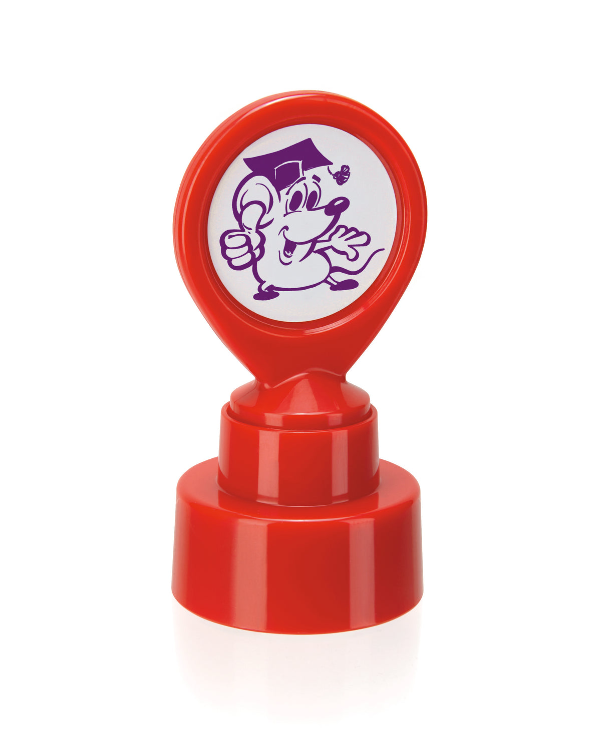 Colop Motivations-Stempel – Motivstempel, Motiv Fröhliche Maus – Ø 22 mm – violett