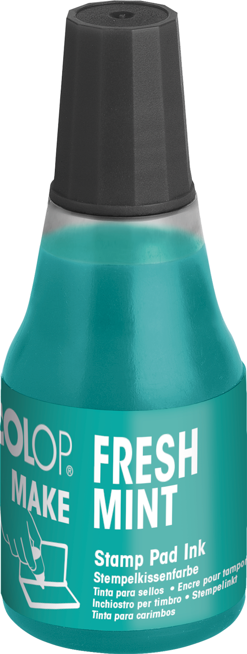 Colop Stempelfarbe – 25 ml – fresh mint – für MAKE1/MAKE2 Kissen