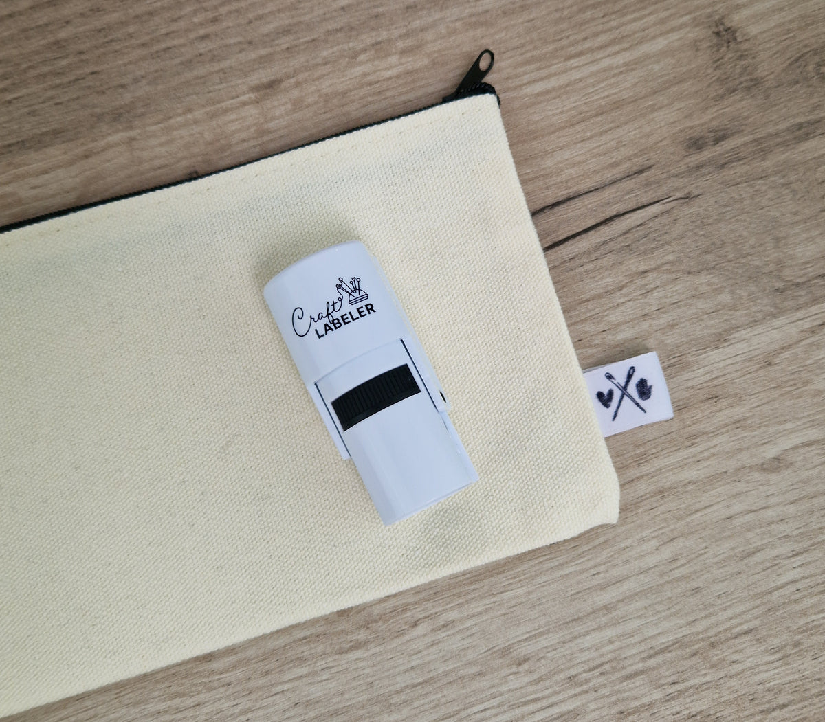 Colop Craft Labeler – Selbstfärbender Motivstempel, 10 auswechselbare Motive – Schwarz