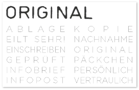 Colop Printer S 220/W – Selbstfärbender Wortstempel, Deutsch – Abdruck 25 × 4 mm