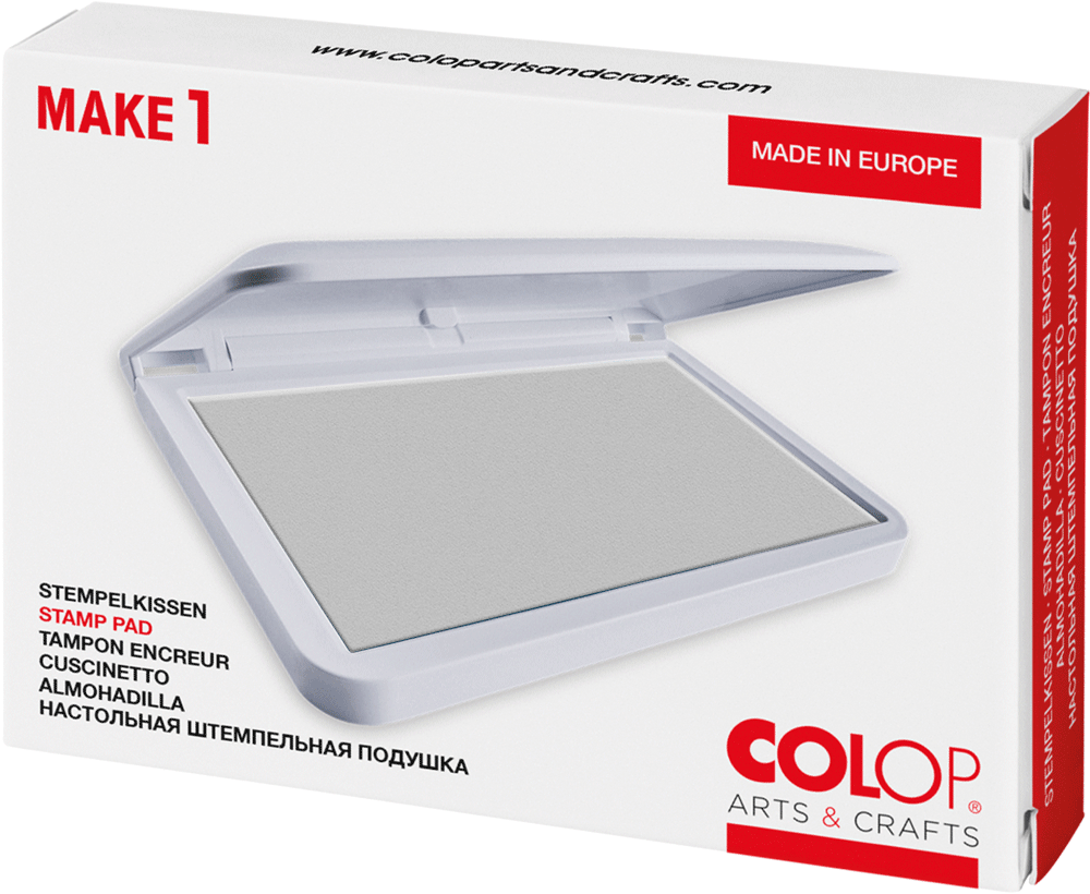 Colop Make1 – Stempelkissen getränkt 90 × 50 mm – Schwarz, Kunststoffgehäuse
