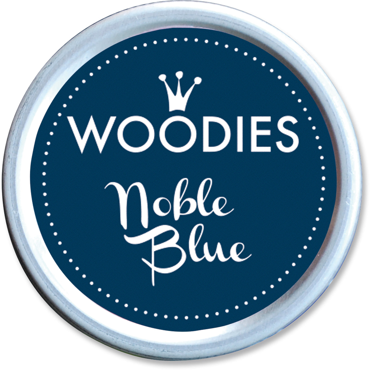 Colop Woodies Stempelkissen, Noble Blue, Ø 38 mm, Aludose