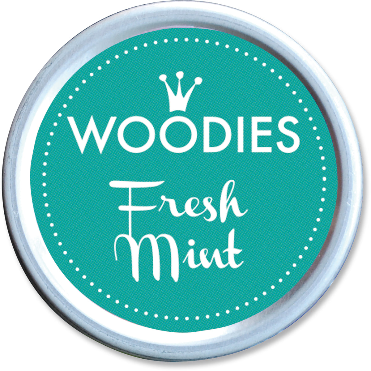 Colop Woodies Stempelkissen, Mint, Ø 38 mm × 22 mm, Aludose