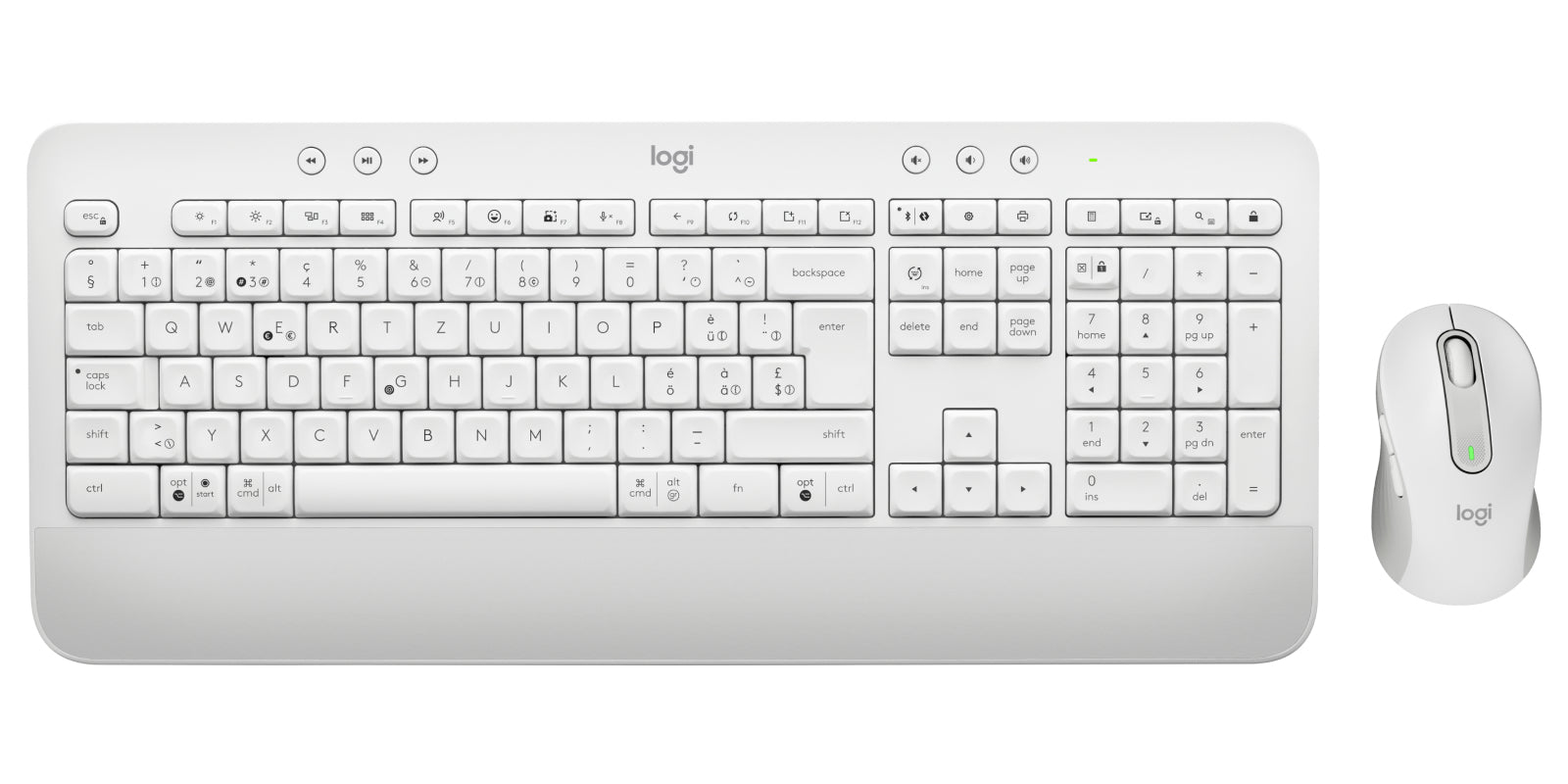 Logitech MK650 für Business – Tastatur, CH-Layout (DE-CH), Weiss