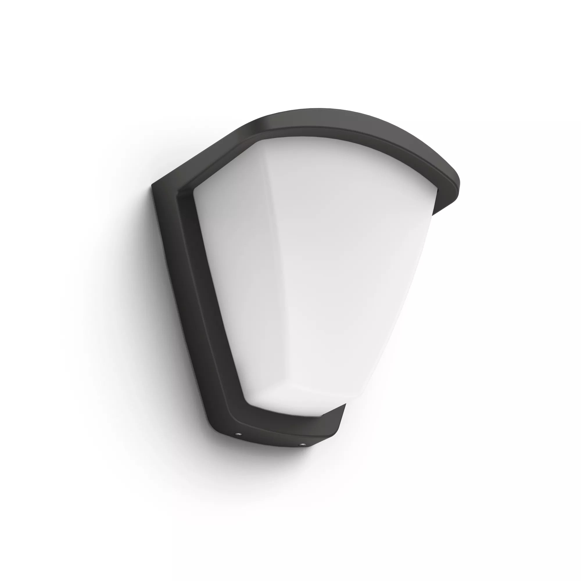 Philips by Signify Philips Aussenwandleuchte Kiskadee – 8,2×11,8 cm, 42 W – IP44 – Netzbetrieb – dimmbar – Anthrazit, Aluminium
