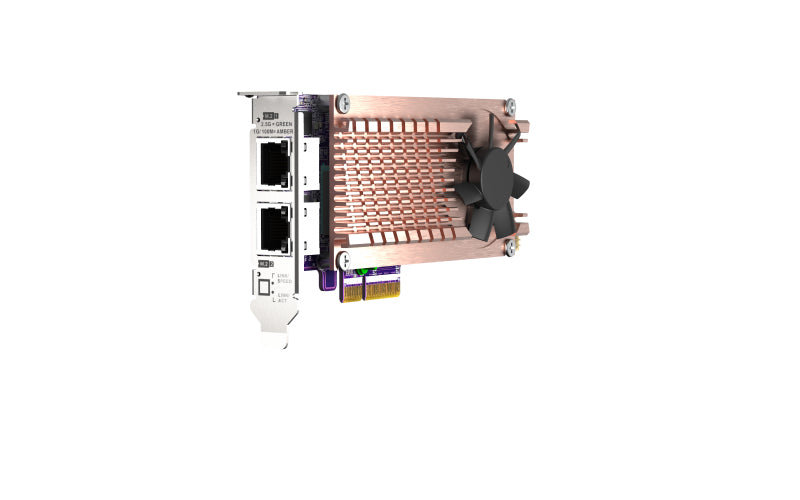 QNAP QM2-2P2G2T PCIe Netzwerkkarte – 2× RJ‑45, 2,5 Gbit/s – PCIe Gen3 x4 – für NAS