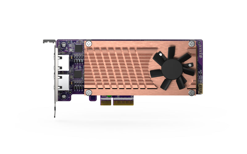 QNAP QM2-2P2G2T PCIe Netzwerkkarte – 2× RJ‑45, 2,5 Gbit/s – PCIe Gen3 x4 – für NAS