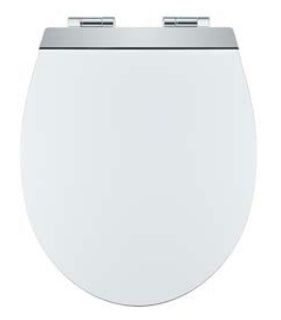 Diaqua WC-Sitz (verlängert) – MDF, Weiss, Soft-Close, 36,5 × 46,6 cm