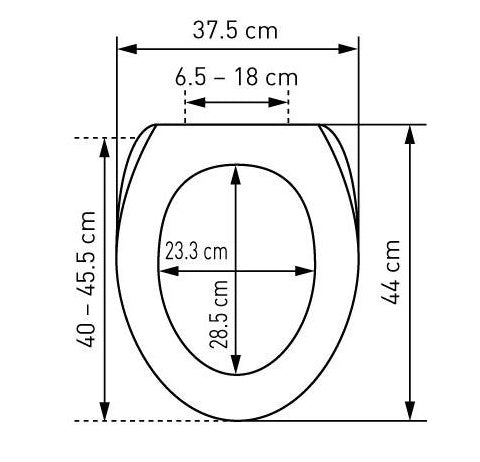 Diaqua Barbana – Toilettensitz – Duroplast, türkis, mit Deckel, mit Absenkautomatik, 37,5 × 44 cm
