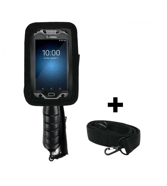 Mobilis Pouch/Umhängetasche – für Zebra TC8000, schwarz, mit Schulterriemen