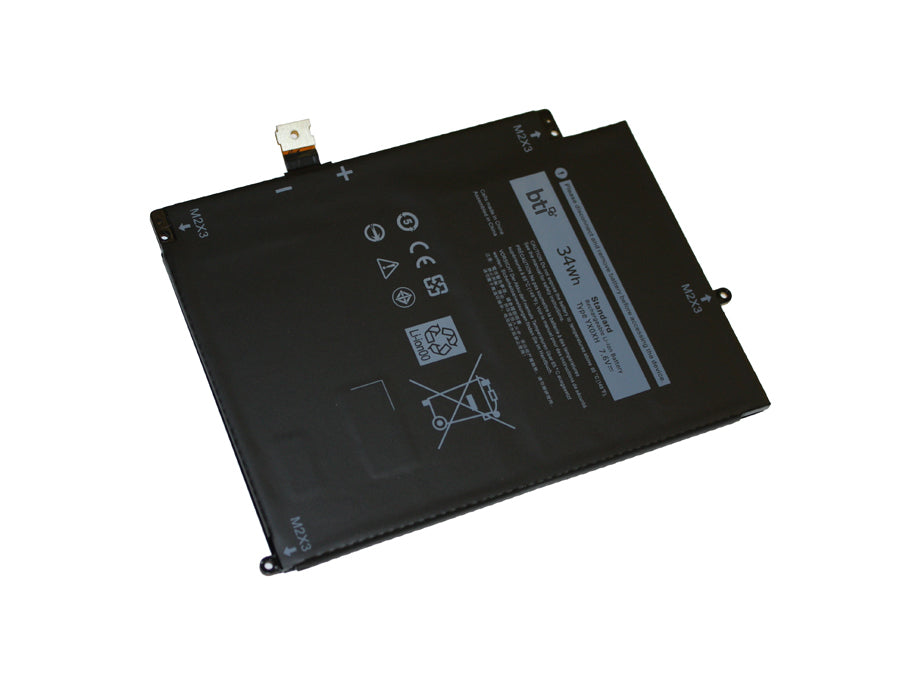 BTI Notebook-Akku – für Dell Latitude 7285 2-in-1 – 34 Wh, 7,6 V (2 Zellen) – Schwarz