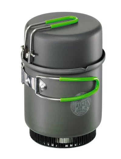 Optimus Kochtopf Terra Weekend HE – 1,0 l, Ø 12,4 cm, Aluminium, Anthrazit
