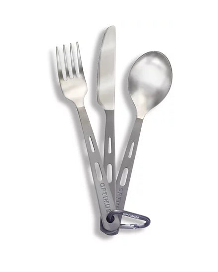 Optimus Besteck-Set – 3-teilig, 18,0 cm, Titan, Silber, spülmaschinenfest