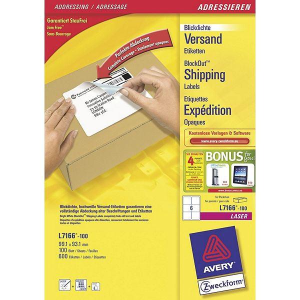 Avery L7166-100 Etiketten – Ultragrip, A4
