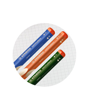STABILO Easycolors Buntstifte für Linkshänder – Dreikant, Minen-Ø 4,2 mm, Einzelstift Schwarz