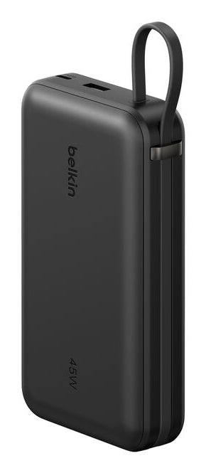 Belkin UltraCharge Powerbank 20'000 mAh – 45 W PD, 1× USB-C, 1× USB-A, schwarz