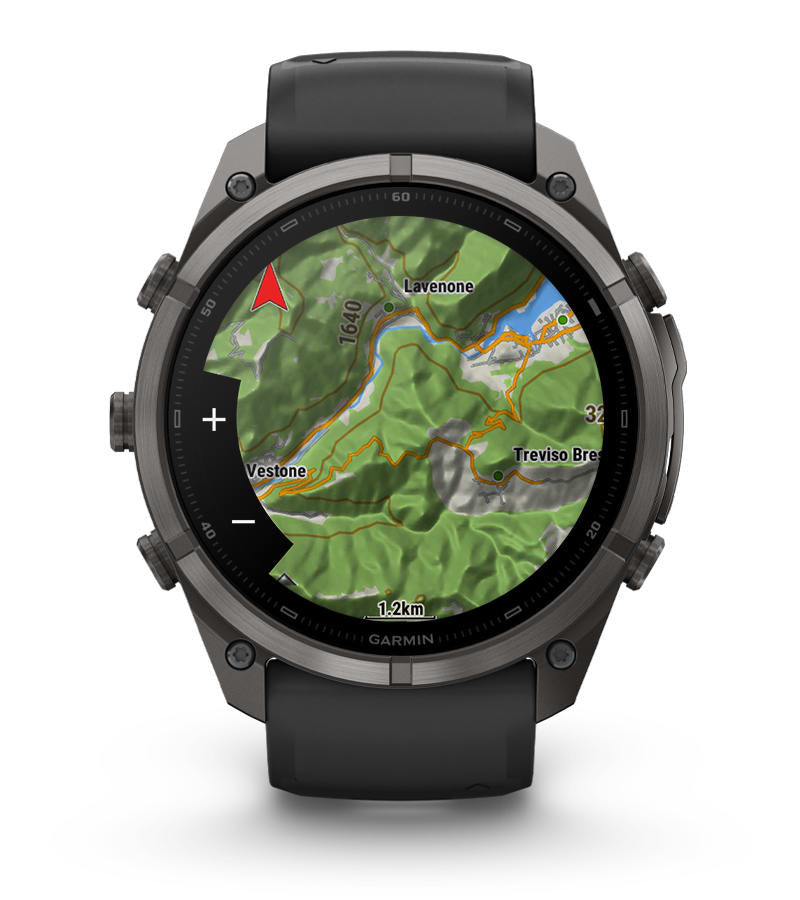 Garmin Fenix 9 Pro 47 mm GPS + Cellular – Titan Schwarz, Silikon Schwarz, 100 m