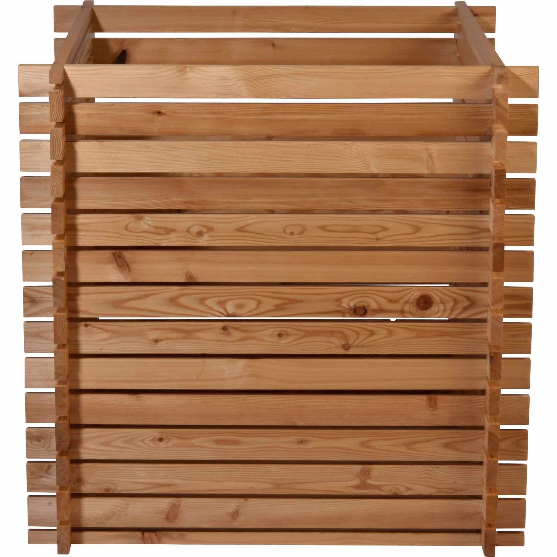 Dobar Abfalleinsatz Komposter Lärchi – 420 l, Holz, B 790 × T 790 × H 790 mm