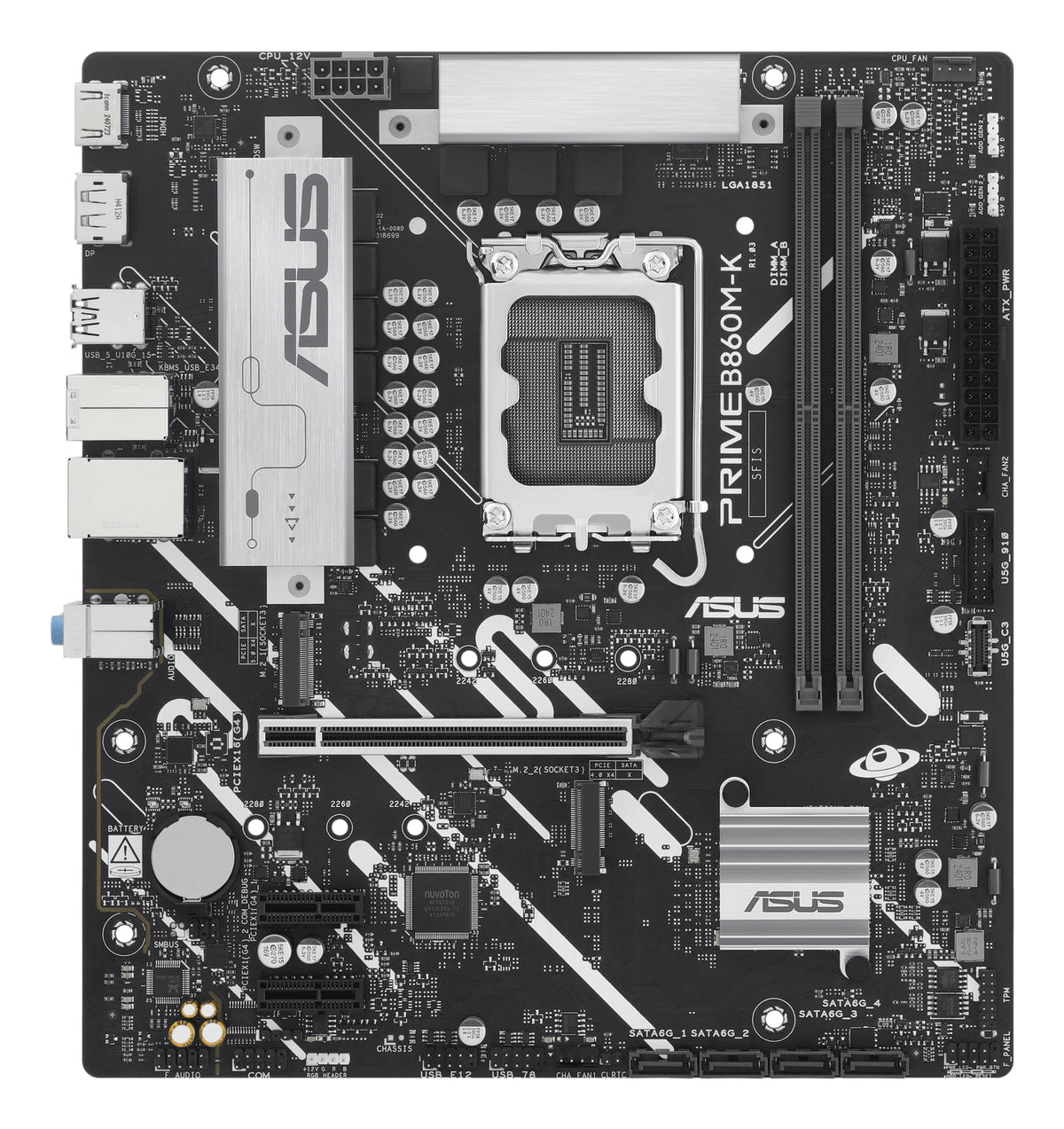 ASUS PRIME B860M-K – Mainboard – LGA 1851, Intel B860, mATX, DDR5