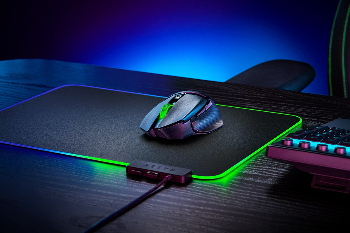 Razer Basilisk V3 X HyperSpeed – Gaming-Maus – Kabellos (Bluetooth), 18000 DPI, Rechts, Schwarz