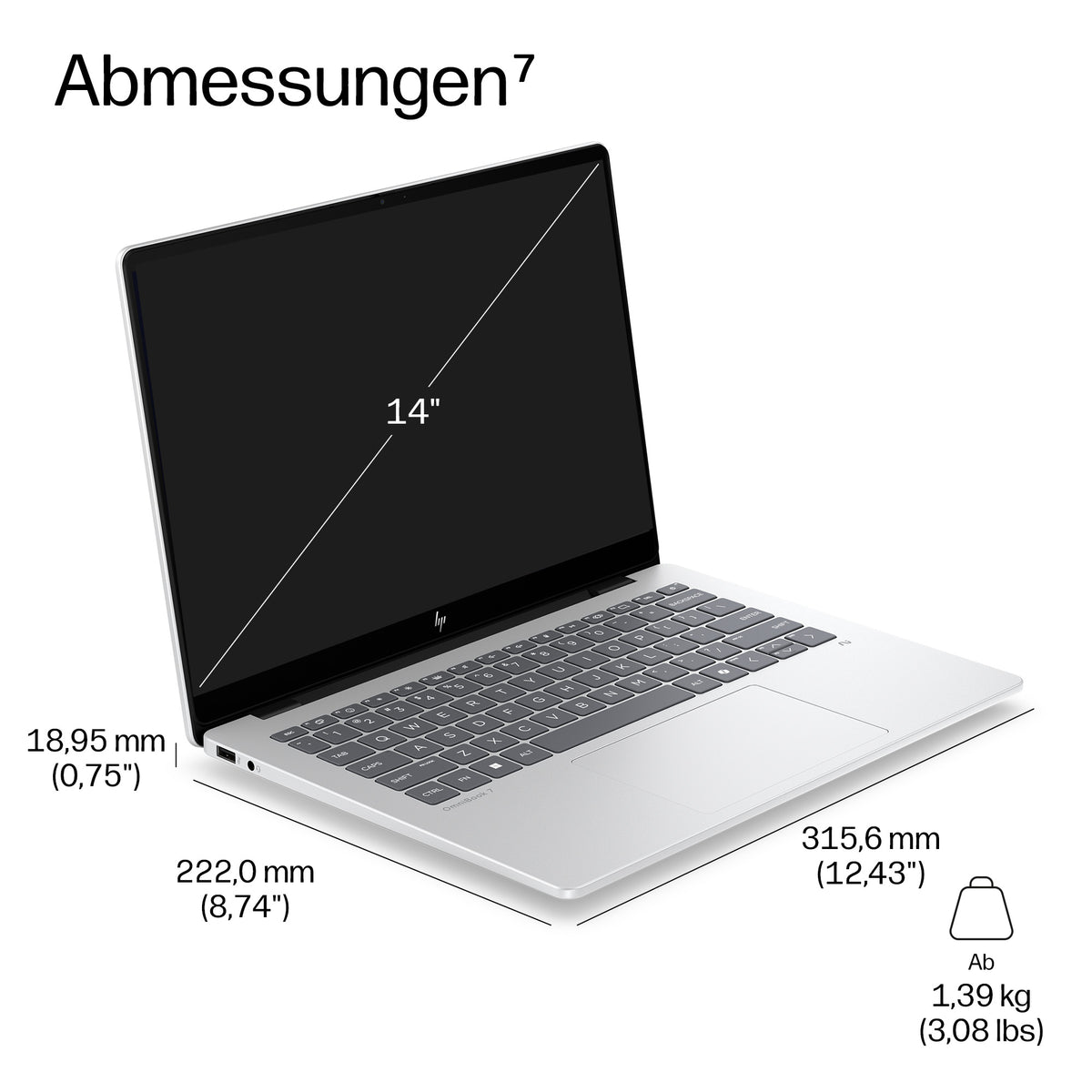 HP EliteBook 8 G2I Next Gen Ai – 14" WUXGA, Core Ultra 5 325, 16 GB, 512 GB SSD, Win 11 Pro