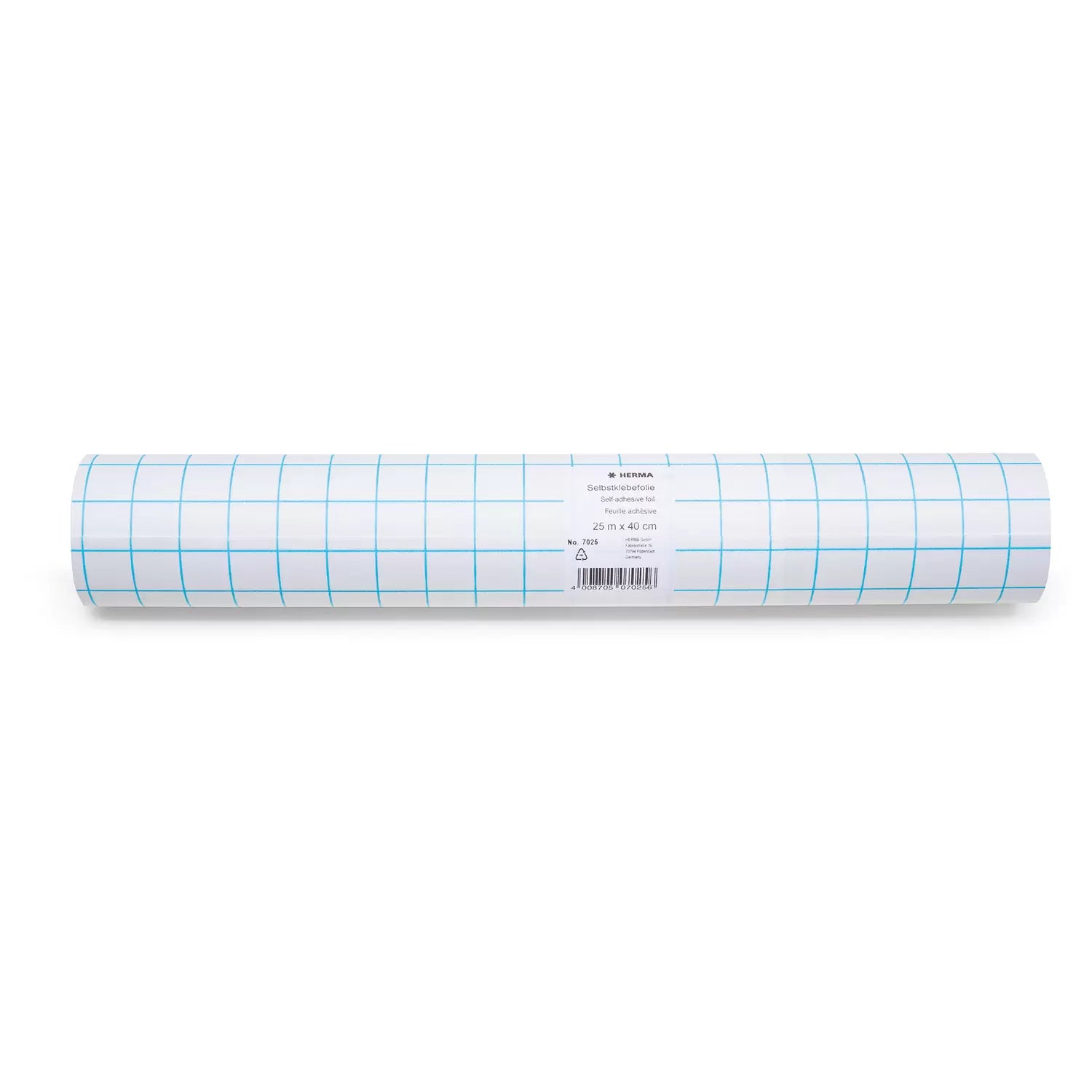 HERMA Buchschutzfolie glänzend Transparent – 40 cm × 25 m – 60 µm