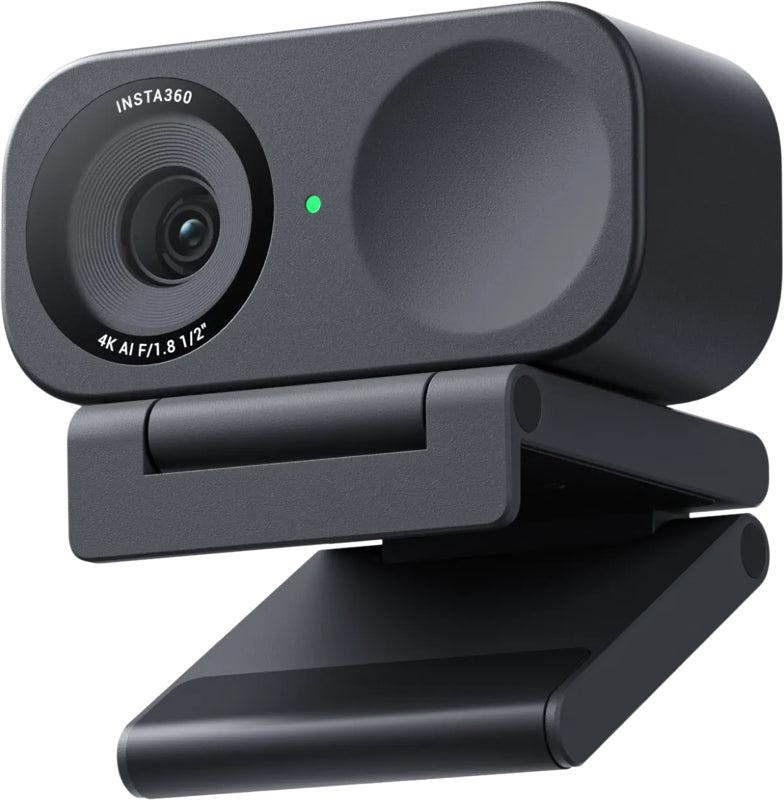 Insta360 Link 2C Webcam – 4K Ultra HD, 60 fps, Autofokus, USB-C, Sichtschutz, HDR – Schwarz