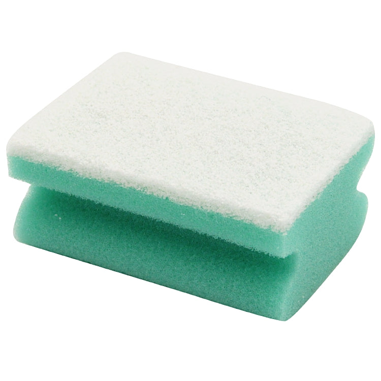 Weitaclean Scheuerschwamm mit Griffleiste – 9,5 × 7 × 4,3 cm, grün, 10 Stk.
